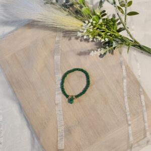 Chic Green Beaded Bracelet